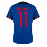 Camisa de time de futebol Holanda Steven Berghuis #11 Replicas 2º Equipamento Mundo 2022 Manga Curta